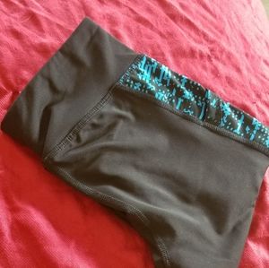Black and Blue Leggings